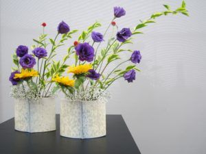 ikebana - kwiaty fioletowe