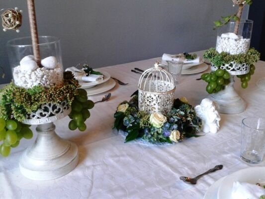 dekoracja stołu na przyjęcie